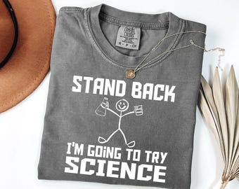 Retro Science Teacher Shirt - Comfort Colors Biology Chemistry Physics Tee