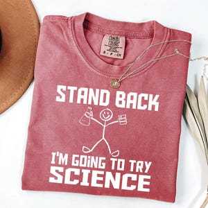 Retro Science Teacher Shirt - Comfort Colors Biology Chemistry Physics Tee imagen 7