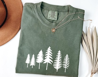 Pine Tree Forest Shirt: Comfort Colors Outdoorsy Tee