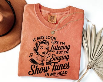 Retro Show Tunes T-Shirt - Musical Theater Lover Gift for Her