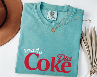 Diet Coke Shirt Soda Lover Tee Fun Graphic Gift for Her Comfort Colors T-Shirt Cute Coke Fan Gift