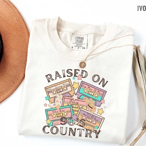 Raised on 90s Country Tshirt, Vintage 90s Country Tee, Music Festival, Western TShirt, Country Music Lover Shirt