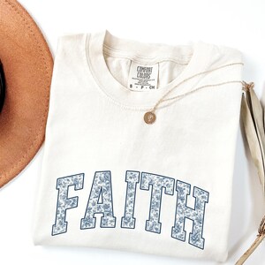Faith Shirt: Inspirational Comfort Colors Stylish Christian Apparel for Church & Everyday Wear