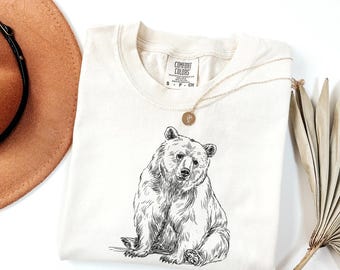 Vintage Bear Graphic Tee, 90s Streetwear Style