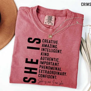 Woman Affirmation Shirt, She is Extraordinary Shirt, Women Power Shirt, Inspirational Girl Shirt, Women Gift Shirt