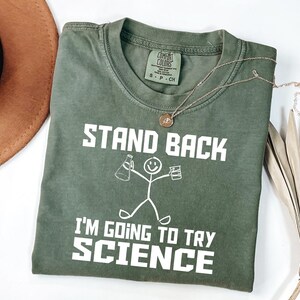 Retro Science Teacher Shirt - Comfort Colors Biology Chemistry Physics Tee imagen 4