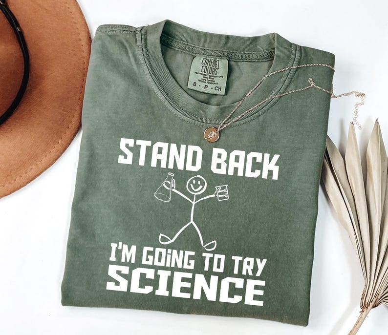 Retro Science Teacher Shirt - Comfort Colors Biology Chemistry Physics Tee imagen 4