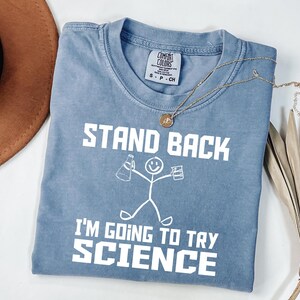 Retro Science Teacher Shirt - Comfort Colors Biology Chemistry Physics Tee imagen 2