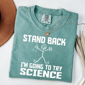 Retro Science Teacher Shirt - Comfort Colors Biology Chemistry Physics Tee imagen 5