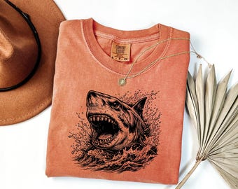 Shark Shirt Marine Biology Species Identification Chart Ocean Science Graphic Tee