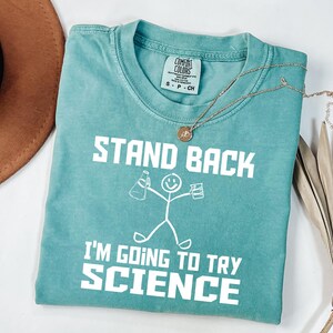 Retro Science Teacher Shirt - Comfort Colors Biology Chemistry Physics Tee imagen 3