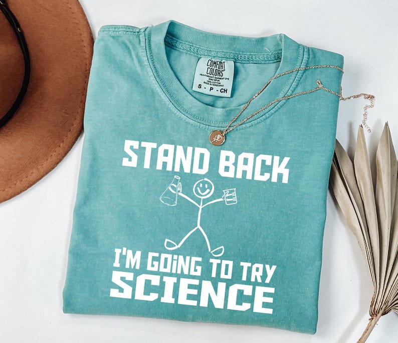 Retro Science Teacher Shirt - Comfort Colors Biology Chemistry Physics Tee imagen 3