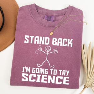 Retro Science Teacher Shirt - Comfort Colors Biology Chemistry Physics Tee imagen 8