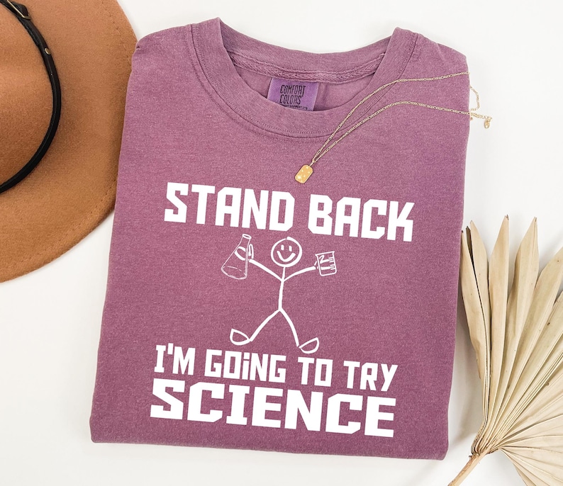 Retro Science Teacher Shirt - Comfort Colors Biology Chemistry Physics Tee imagen 8