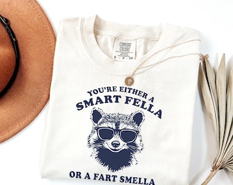 Funny Raccoon Shirt - Smart Fella Meme Tee - Sarcastic Animal Lover Gift