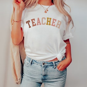 Boho Teacher Shirt Minimalist Inspiring Educators Simple Shirt Gift for Teachers, Back to School, Classroom Apparel - Unique Teaching Design