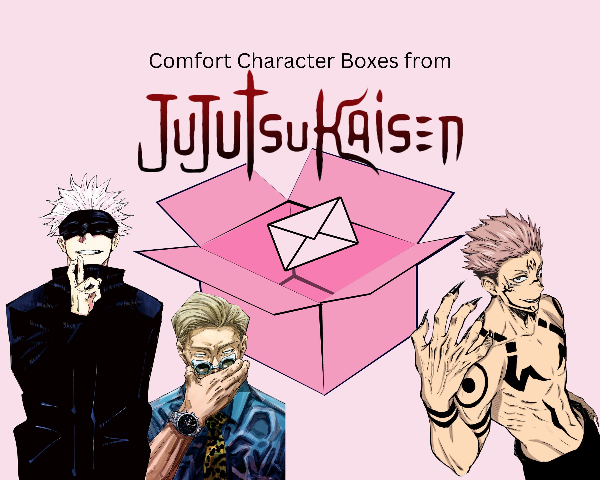 Jujutsu Kaisen Comfort Character Box Letter Included - Etsy