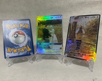 Custom Holographic Pokémon Card - Print your own Personalized Card, Perfect Gift for him/her, Birthday Gift, Anniversary Gift