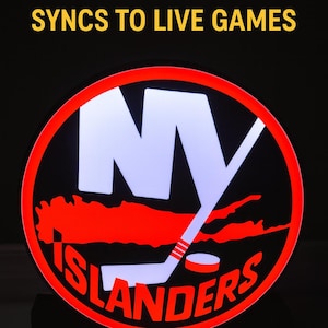 New York Islanders Hockey Goal Light - Synced to Live Games | Lumealert