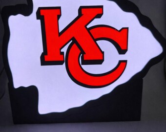 Kansas City Chiefs Touchdown logo Light - Live game reaction | Lumealert