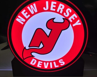New Jersey Devils LED Goal Light – Live Game Sync Hockey Display | LumeAlert