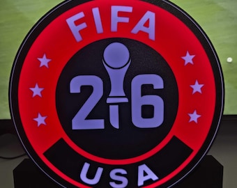 World cup Soccer Sign - Goal Light with Live Game Sync | LumeAlert