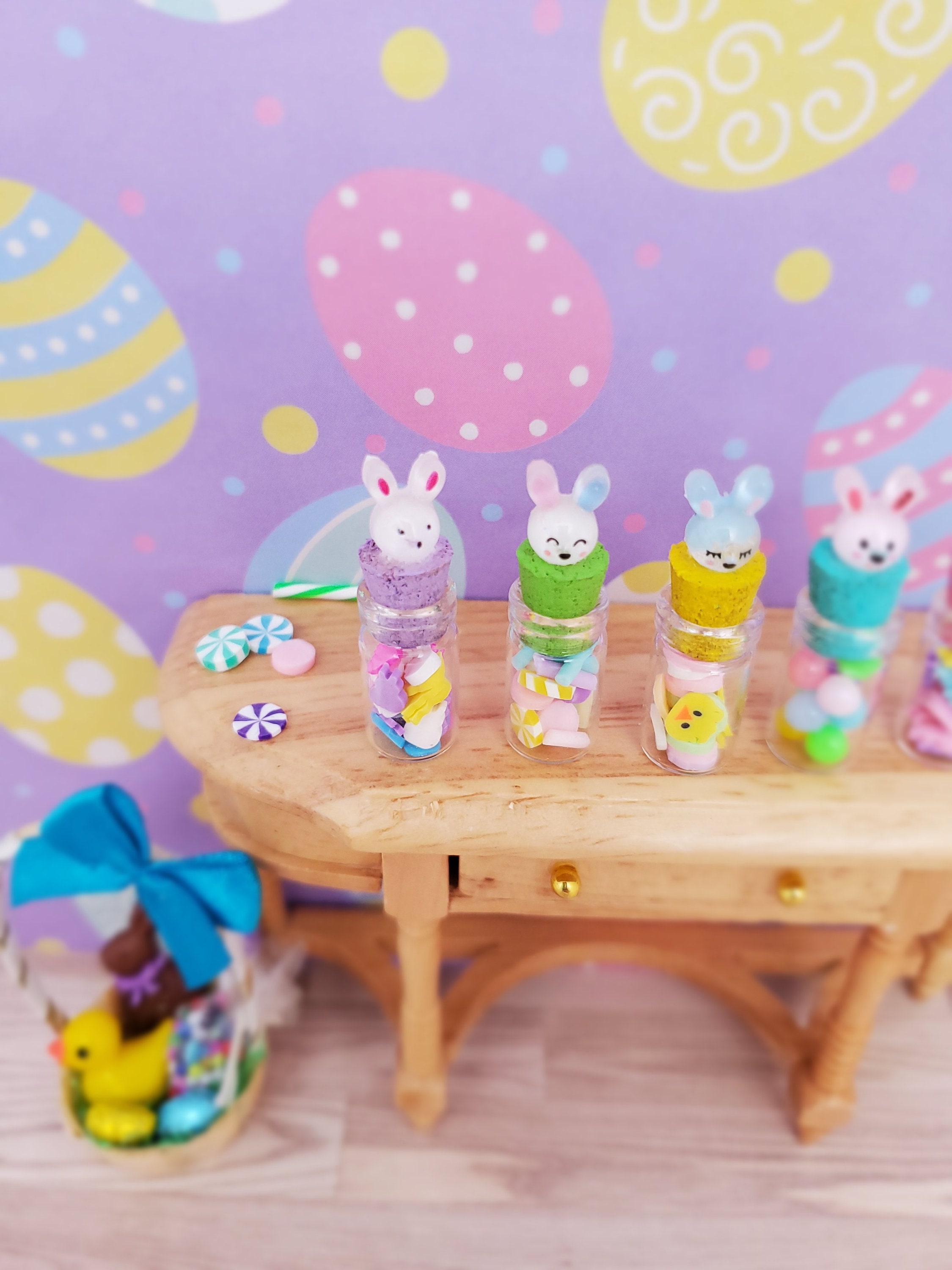 Miniature Dollhouse Candy Jar, Easter Mini, 1:12 Scale Easter Miniature ...