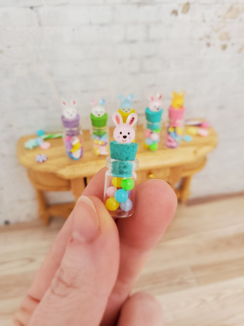 Miniature Dollhouse Candy Jar, Easter Mini, 1:12 Scale Easter Miniature ...