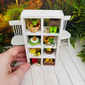 Fairy garden shelf, fairy garden furniture, 1:12 scale miniature furniture, Miniature Fairy garden