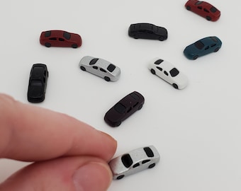 6 Miniature dollhouse cars, Mini car, Miniature toy car, Dollhouse toys