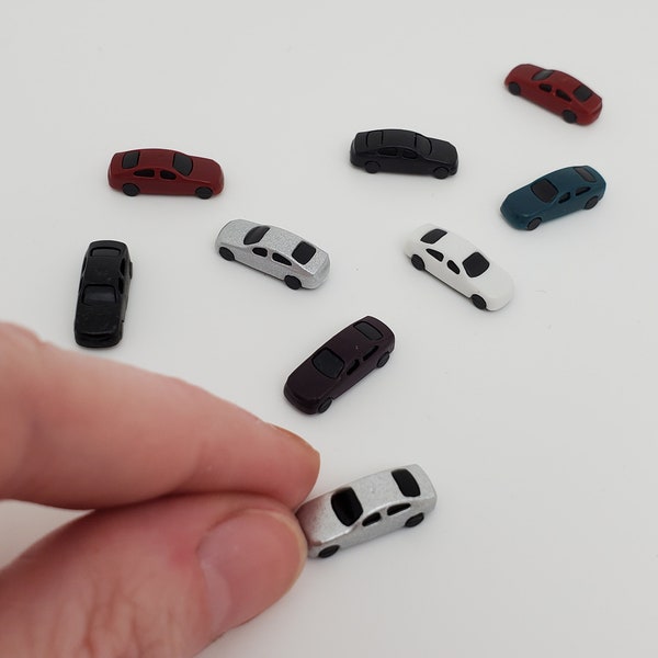 6 Miniature dollhouse cars, Mini car, Miniature toy car, Dollhouse toys