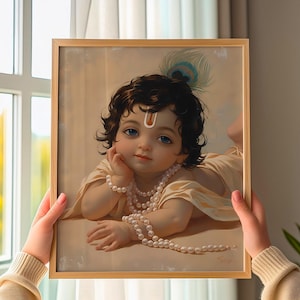 krishna painting | kerala mural krishna | krishna wall art | hindu wall art | Cute kanha | hare krishna | sri krishna | Digital Download