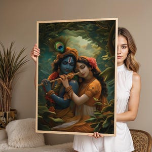 radha krishna painting | radha krishna wall art | radha krishna canvas | krishna and radha painting | krishna painting | indian wall art