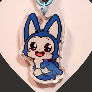 Puar Clear Mini Acrylic Keychain Charm | Dragon Ball Anime Fanart