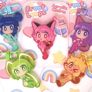 MewMew Clear Acrylic Keychain Charm 2.5 inch | Tokyo Anime Fanart