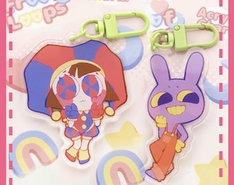 Digital Circus Acrylic Charm | Double-Sided Keychain