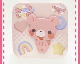 Soft Enamel Gloomy Bear Pin 1.12"