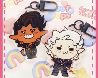 BG3 Charms 2.5 inch | Clear Acrylic Charm Keychain