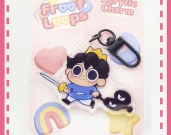 Bojji Charm 2.5 inch | Clear Acrylic Charm Keychain