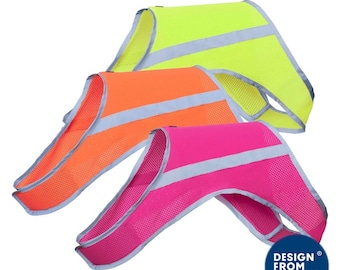 Reflective Dog Vest High Visibility Safety Vest Lightweight Adjustable FINNERO ATTE 3 Colors
