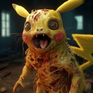 Zombie pikachu hoodie clearance