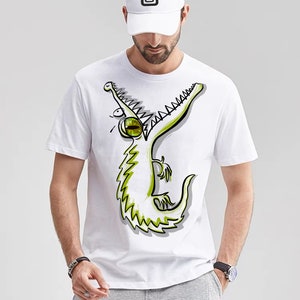 Crocodile-inspired Reptile Tee - Edgy and Sophisticated