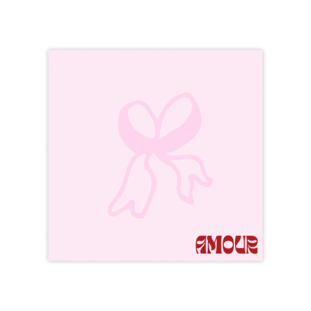 Pink Ribbon Notes Design Pink Ribbon Amour Post-it Note Pads | Cute Stationery | Sticky Notes - Etsy