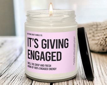 Its giving engaged Scented Soy Candle, 9oz