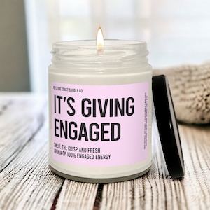 Its giving engaged Scented Soy Candle, 9oz