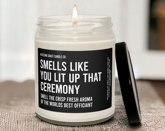 Smells like you lit up that ceremony scented soy candle, 9oz, black label