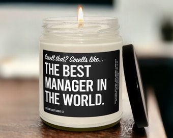 The best manager in the world Scented Soy Candle, 9oz