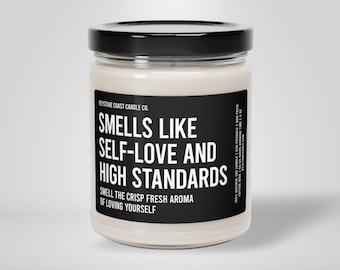 High standards scented soy candle, 9oz candle, self-love, valentines day girt candle