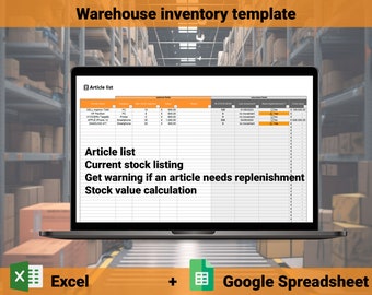 Inventario di magazzino / Excel + Google Spreadsheet