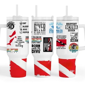 CUSTOM Scuba 40oz Tumbler